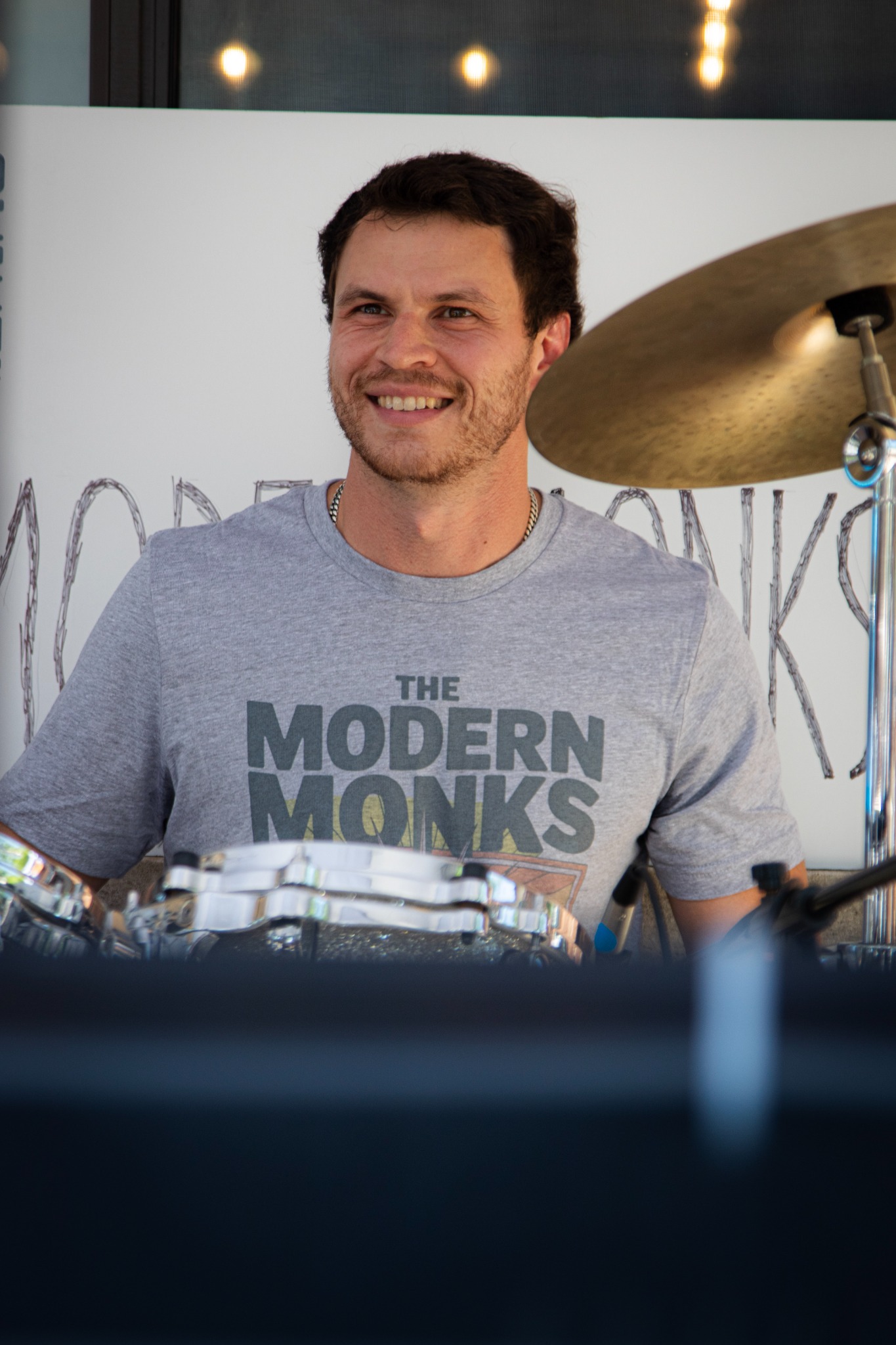 Modern Monks drummer Michael Orlando performing live